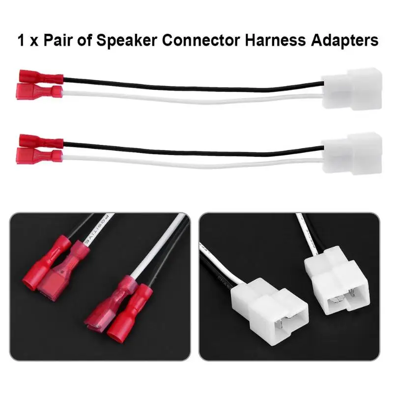 Audio Jumper Wire - Conector de altavoz para coche, arnés