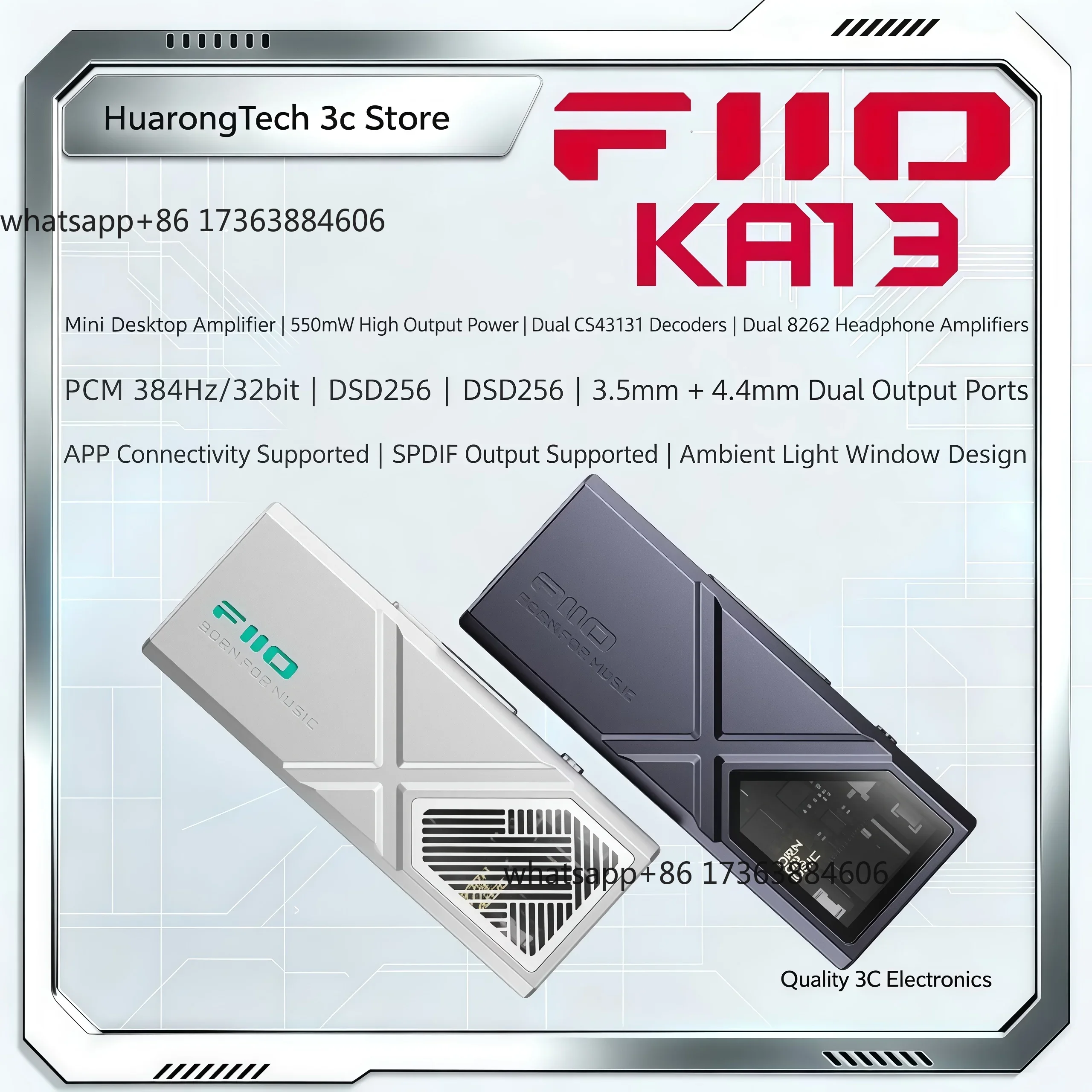 Audio Dac - KA13, amplificador de auriculares con DAC
