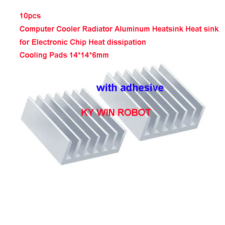 Heatsink Aluminum - 10 piezas de mini disipadores de