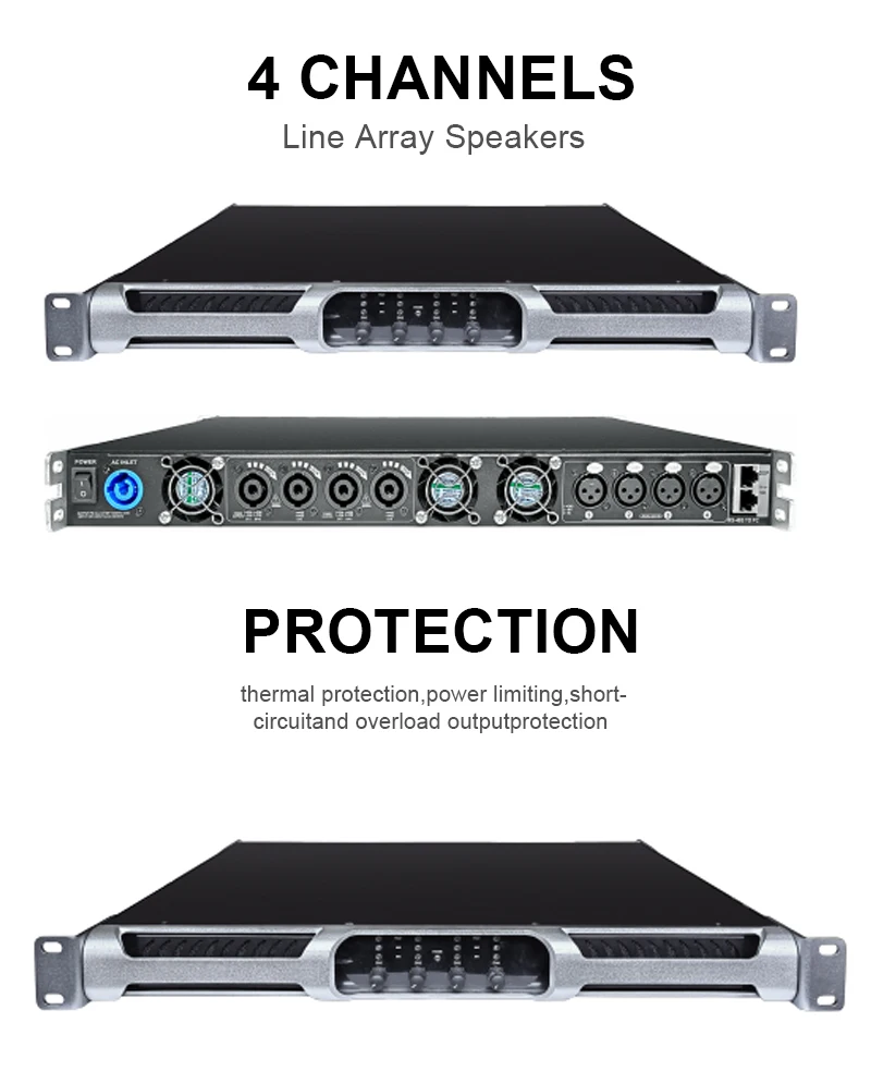 Class D Amplifier - TLF PFA12KLedEquipos de audio profesionales AC