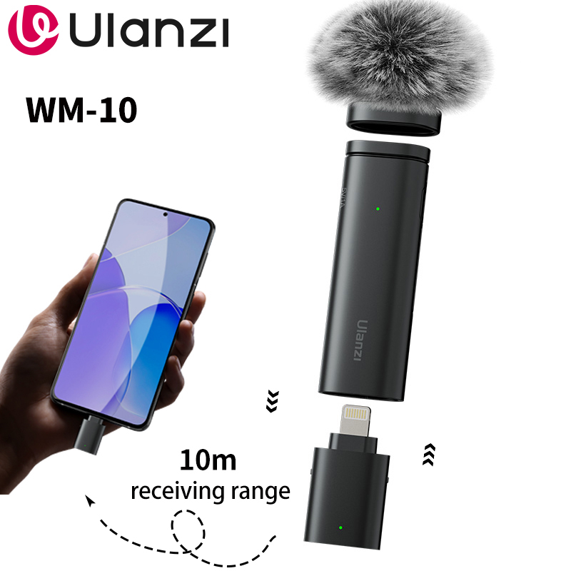 Microphone Capsule - Ulanzi WM-10 Micrófono Lavalier inalámbrico 1