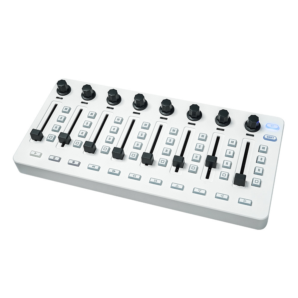 Audio Interface - Controlador MIDI, Mezclador, 8 Codificadores, Control