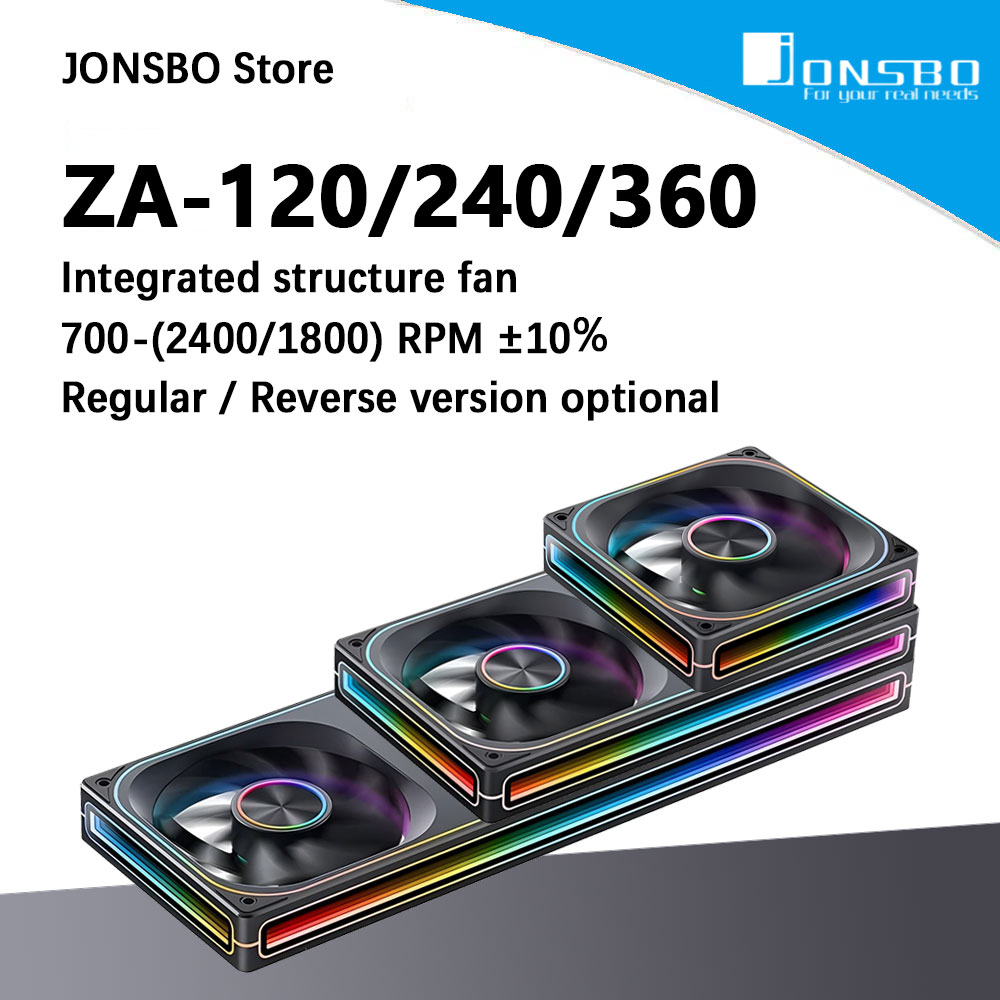 Heatsink Aluminum - JONSBO ZA-120/240/360 ARGB 12/24/36CM ventilador del