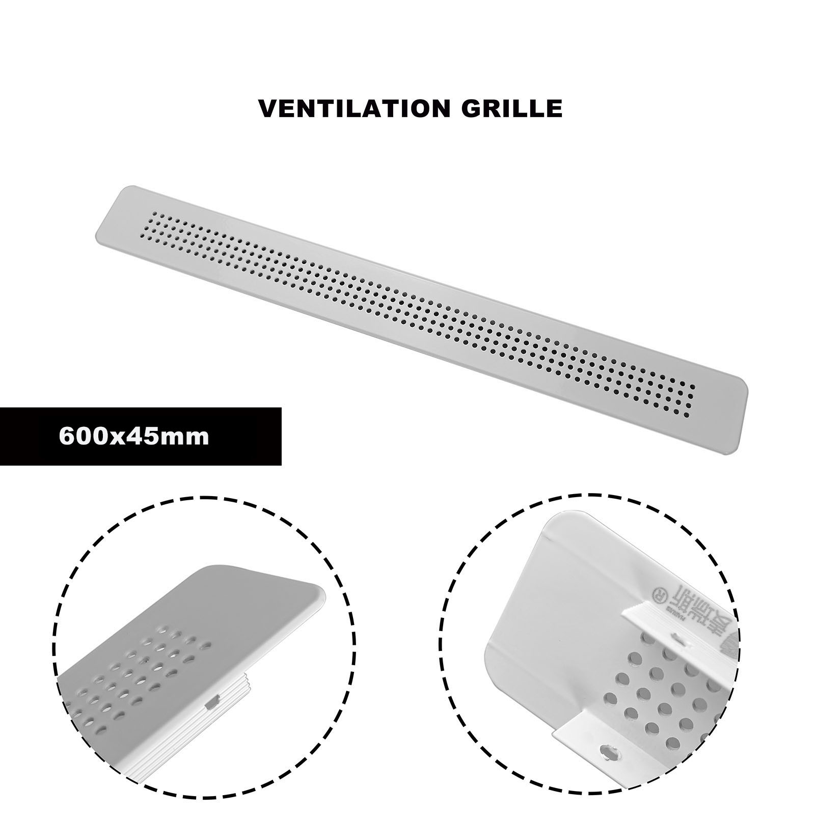 Ventilation Grille Aluminum - Rejilla de Ventilación Metálica para Ventana,