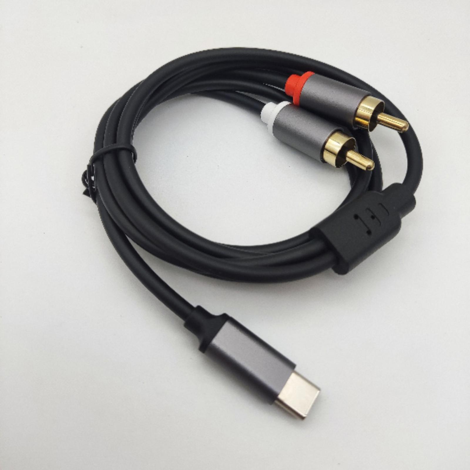 Audio Cable Rca - Cable de audio estéreo USB-C a