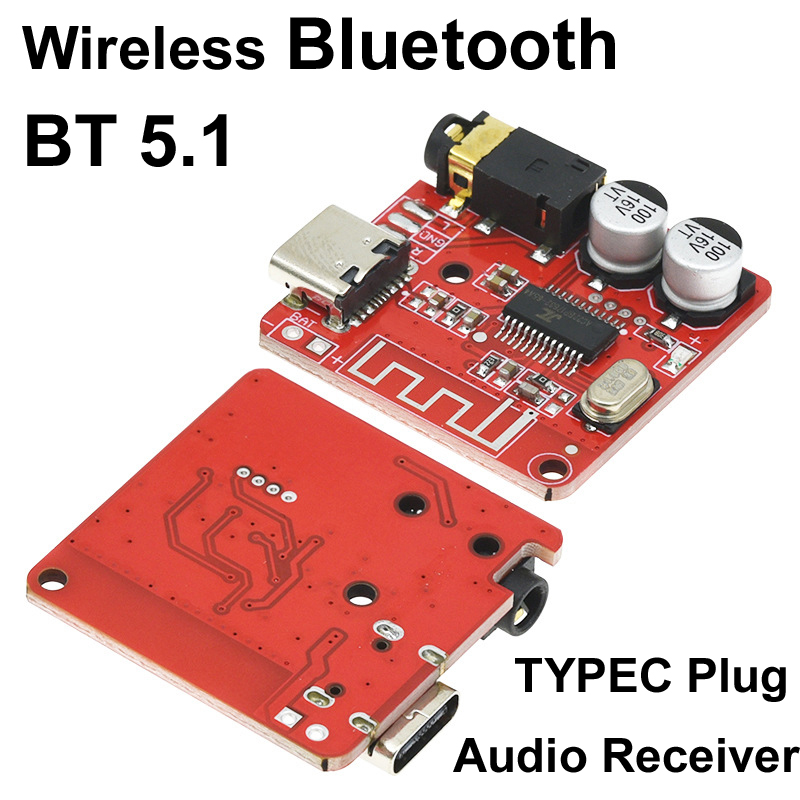 Audio Amplifier Board - Receptor de Audio Bluetooth Inalámbrico Tipo-C,