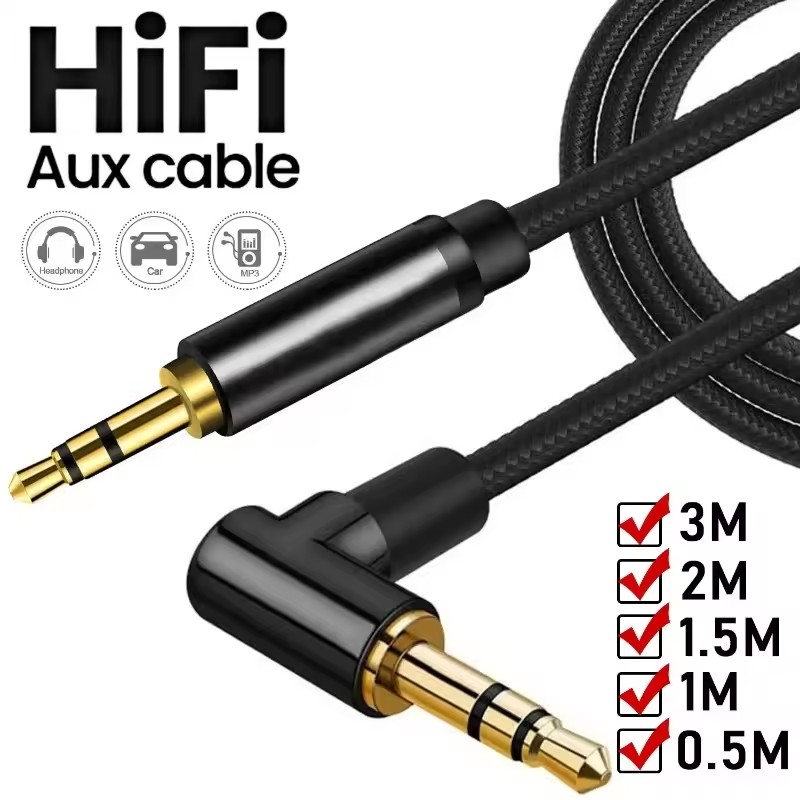 Audio Jumper Wire - Cable AUX de 3,5 mm, cable