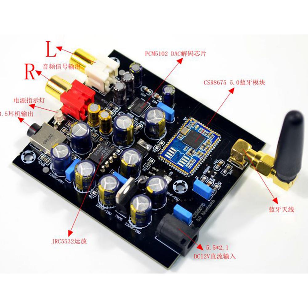 CSR8675 PCM5102 DAC, decodific - Pcm5102 reseña y precio