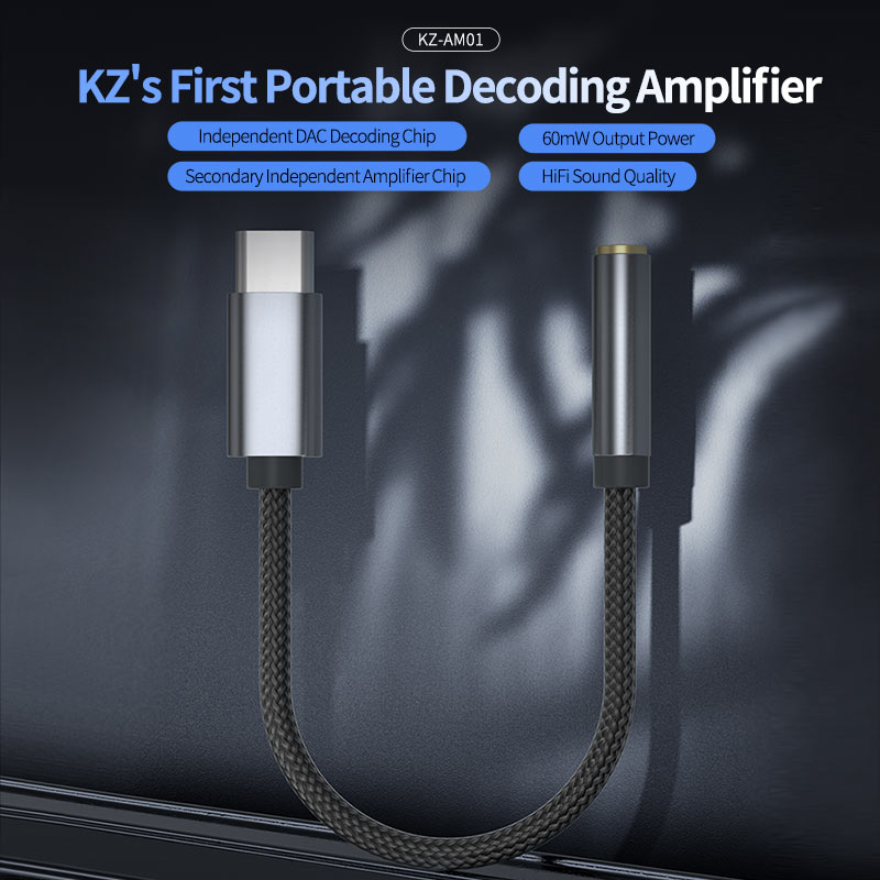 Adaptador de audio KZ AM01, de - Audio Dac reseña y precio