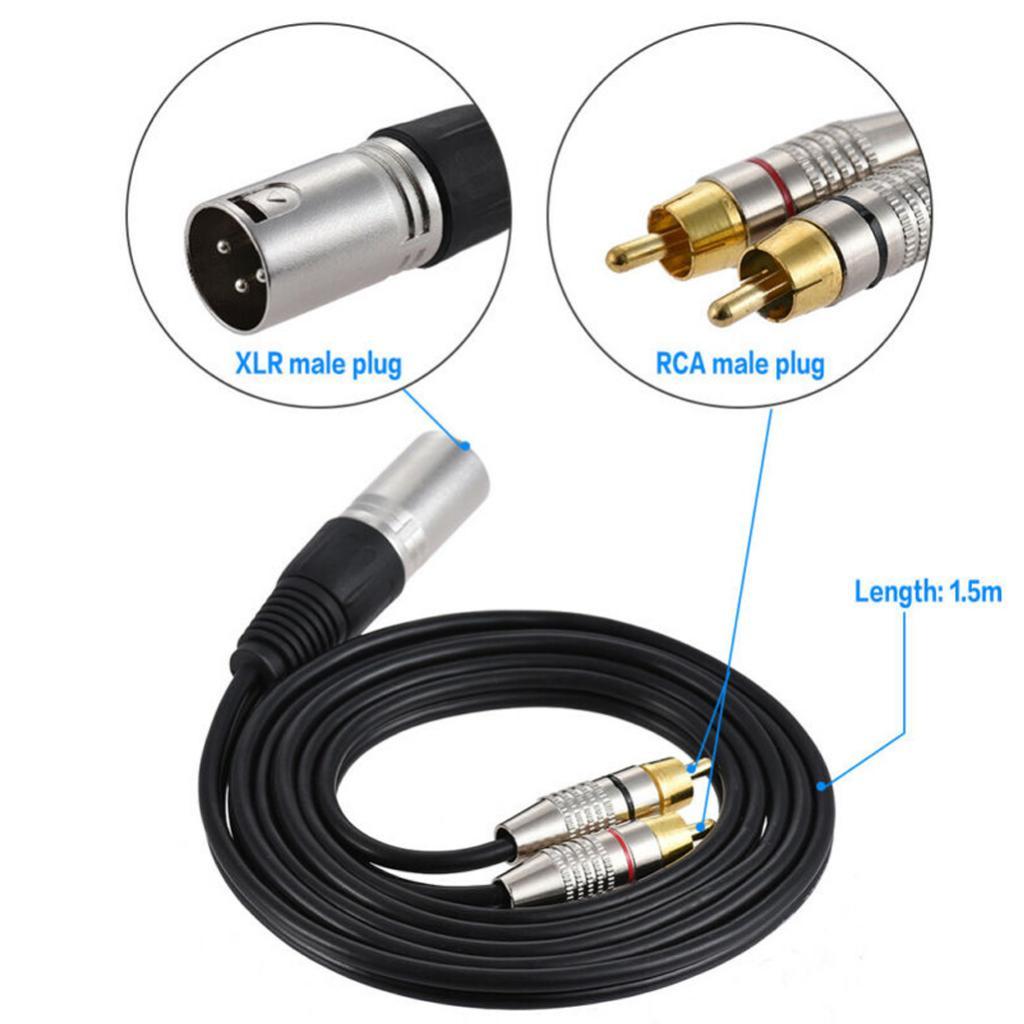 Cable divisor de audio XLR a R - Audio Cable Rca reseña y precio