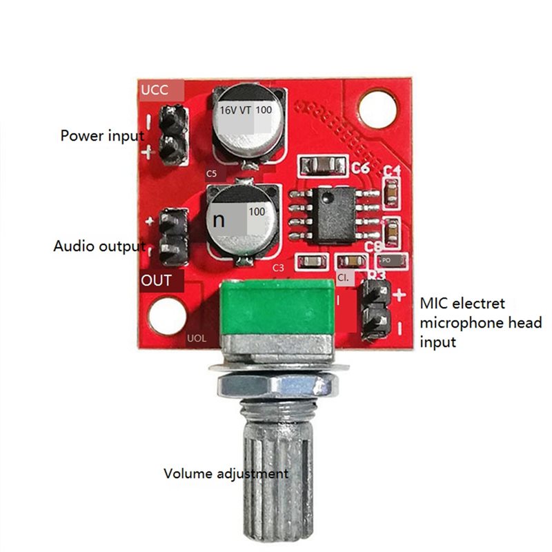 Placa Amplificadora de Micrófo - Audio Amplifier Board reseña y precio
