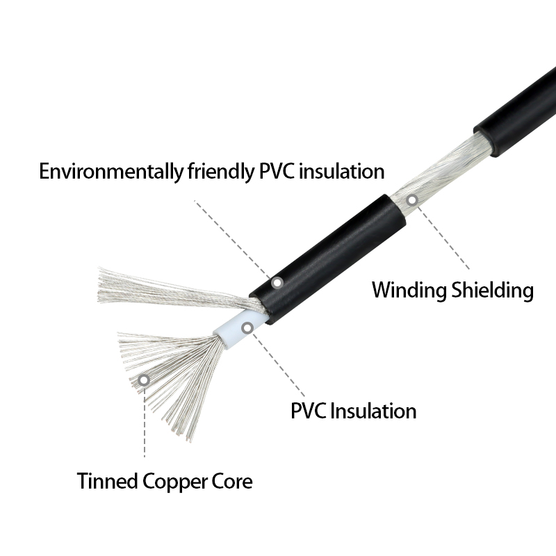 Cable de señal de cobre blinda - Audio Jumper Wire reseña y precio