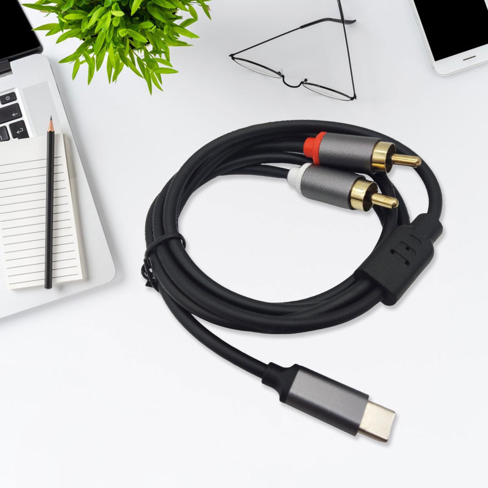 Cable de audio estéreo USB-C a - Audio Cable Rca reseña y precio