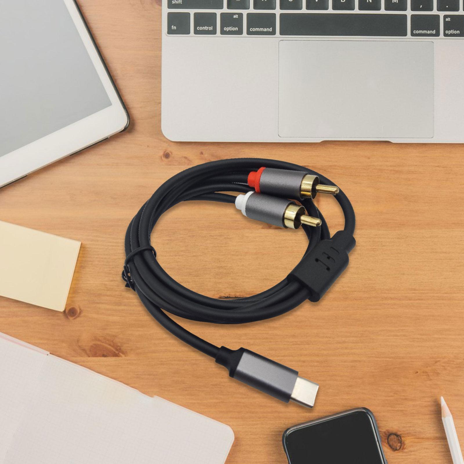 Cable de audio estéreo USB-C a - Audio Cable Rca reseña y precio