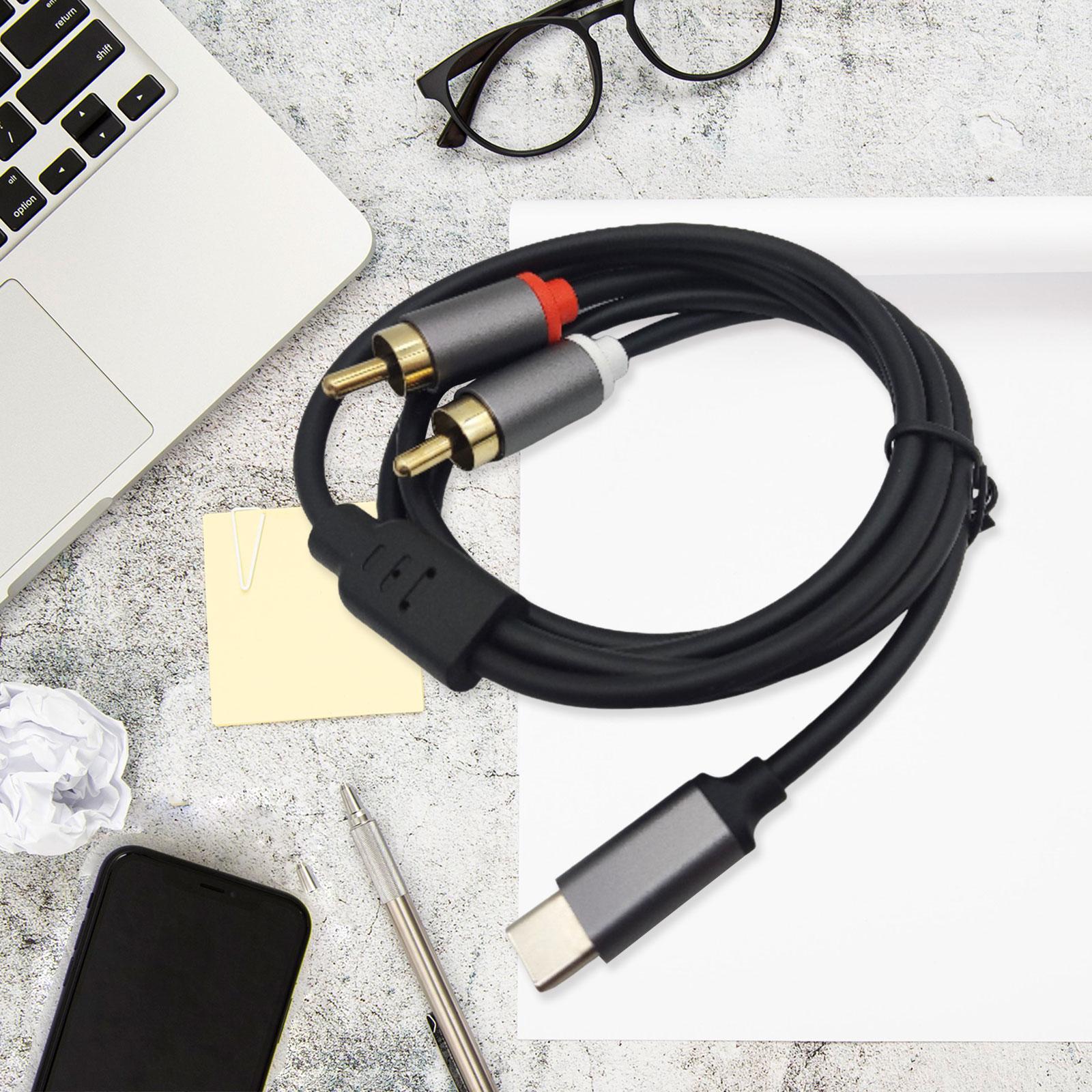 Cable de audio estéreo USB-C a - Audio Cable Rca reseña y precio