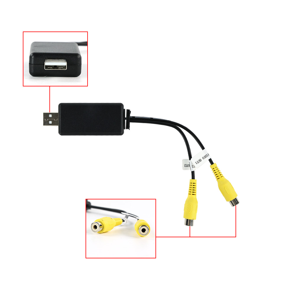 Caja adaptadora de salida de v - Audio Cable Rca reseña y precio